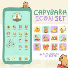 Capybara Icon Set For Ios Android