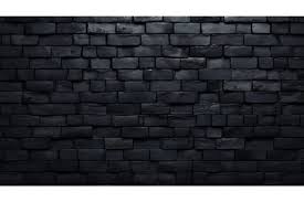 Black Brick Wall Texture For Pattern