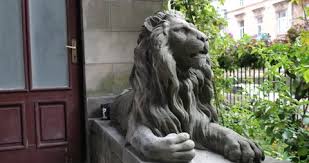 Sculpture Of A Lion As An Element Of