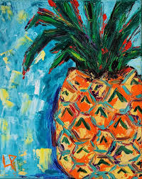 Pineapple Joy Painting By Lisa