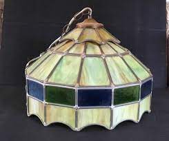 Stain Glass Swag Hanging Light