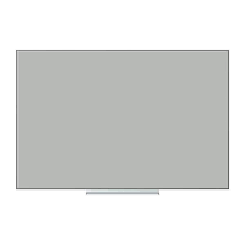 Gray Floating Glass Dry Erase Board