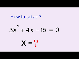 Find The Roots Of Quadratic Equation By