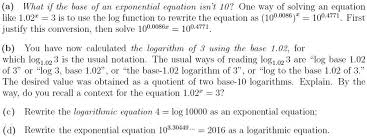 Base Of An Exponential Equation