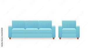 Sofa Couch Armchair Icon Vector