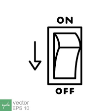 Light Off Electric Switch Icon Simple