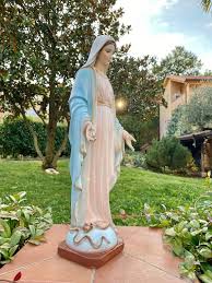 Our Lady Of Grace Marble Powder Outdor