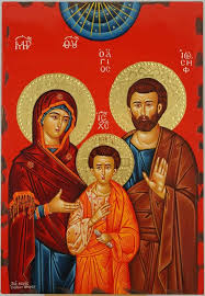 Holy Family Byzantine Icon Theotokos