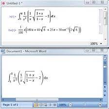 Microsoft Word 2007 Equation Editor