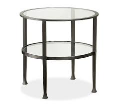 Tanner Metal Glass Round Side Table
