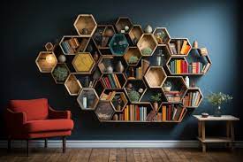 A Wall Mounted Book Rack Made With