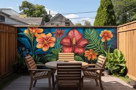 Backyard Mural Ideas For Outdoor Garden