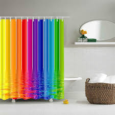Rainbow Shower Curtain 180x180cm For