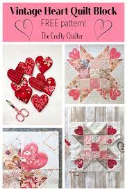 Free Vintage Heart Quilt Block Pattern