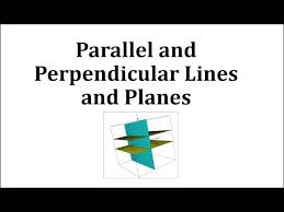 Perpendicular Lines And Planes