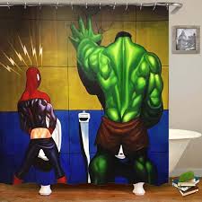 Spiderman Bathroom Shower Curtain