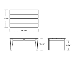 Polywood Lakeside Coffee Table Ctl2336