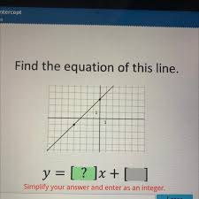 Find The Equation Of This Line 1 Y