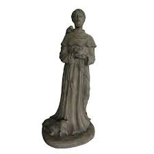 27 In H Saint Francis Statue In Old