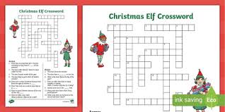 Ks2 Elf Crossword Teacher