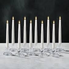Verrea Clear Candle Holders Set Of 10