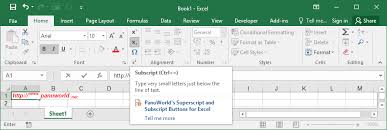 Subscript Ons For Excel 2003