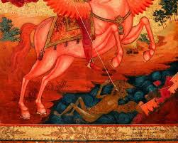 Saint Michael The Horseman Icon Art