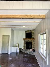 diy wood beams tutorial guest house