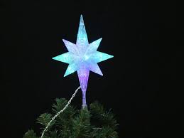 Clear Polar Bethlehem Star Lighted