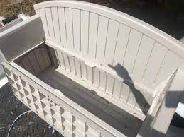 Resin Outdoor Deck Storage Bench