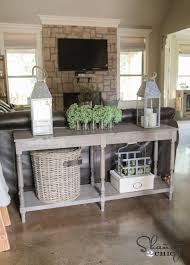 Free Woodworking Plans Diy Console Table