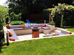 Fire Pit Sunken Seating Outdoor Cushions