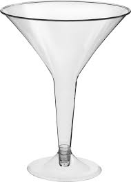 Big Pack Plastic Martini Glasses
