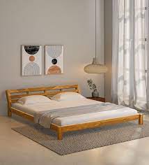Buy Biarritz Solid Wood Queen Size Bed