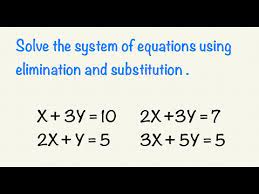 Solve System Of Equations Using