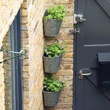 Buy Galvanised Corner Wall Planters