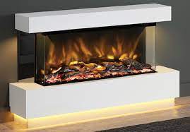 54 3 Sided Glass Fronted Fireplace