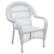 Outdoor Wicker Chair White