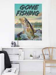 1pc Fishing Picture Canvas Print Fish