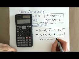 Scientific Calculator Solving Systems