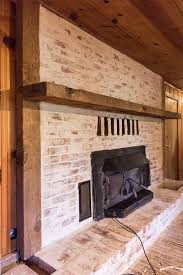 Mortar Wash Brick Fireplace Tutorial