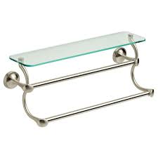 Delta 18 In Glass Shelf With Double