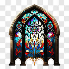 Vibrant Stained Glass Window