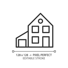 Garage Pixel Perfect Linear Icon