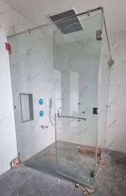 Free Standing Toughened Glass Shower