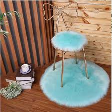 Plush Artificial Sheepskin Rug Chair
