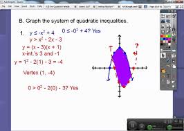 Graph And Solve Quadratic Inequalities