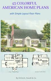 45 Colorful American Home Plans Designs