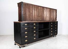 Glazed Apothecary Wall Cabinet