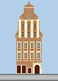 Beautiful Vector Of Old Brown House